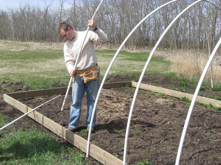 Design   Home on To Build An Inexpensive Hoop Style Greenhouse   Alberta Home Gardening