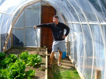 Hoop Frame Greenhouse in New Zealand