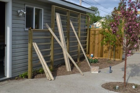 Attaching the Vertical Pieces to your Trellis