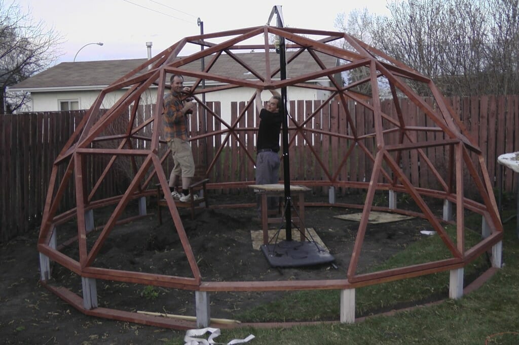 An Interview with Anna Her Inexpensive Geodome Greenhouse Alberta